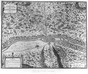 Lutetia or the First Plan of Paris, Taken from Caesar, Strabo, Emperor Julian and Ammianus Marcellinus, 1705